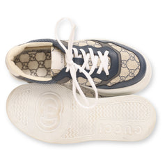 Gucci Blue GG Canvas Leather