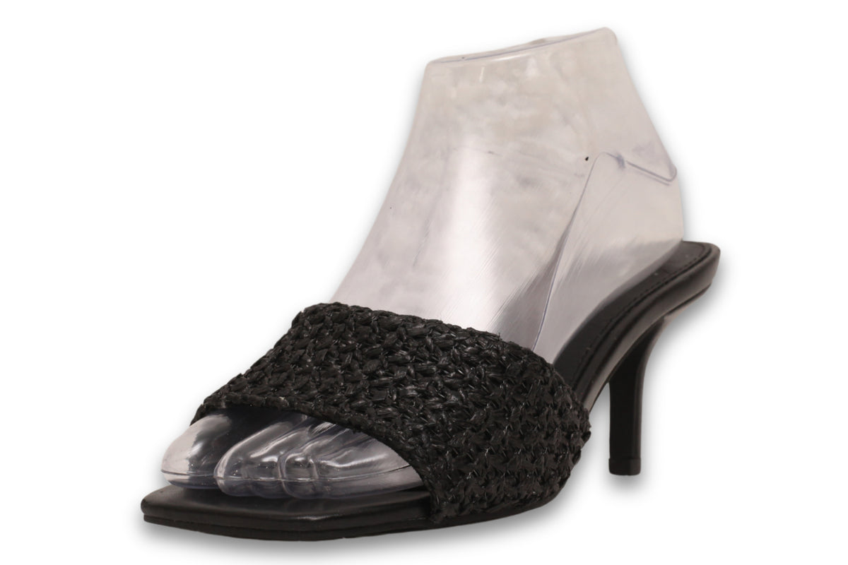 Papaya Woven Slid Strap Low Heels