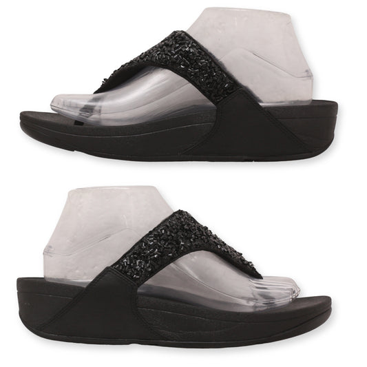 FitFlop Lulu Shimmerfoil Toe-Post sandal