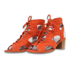 Qupid Lace-Up Sandal