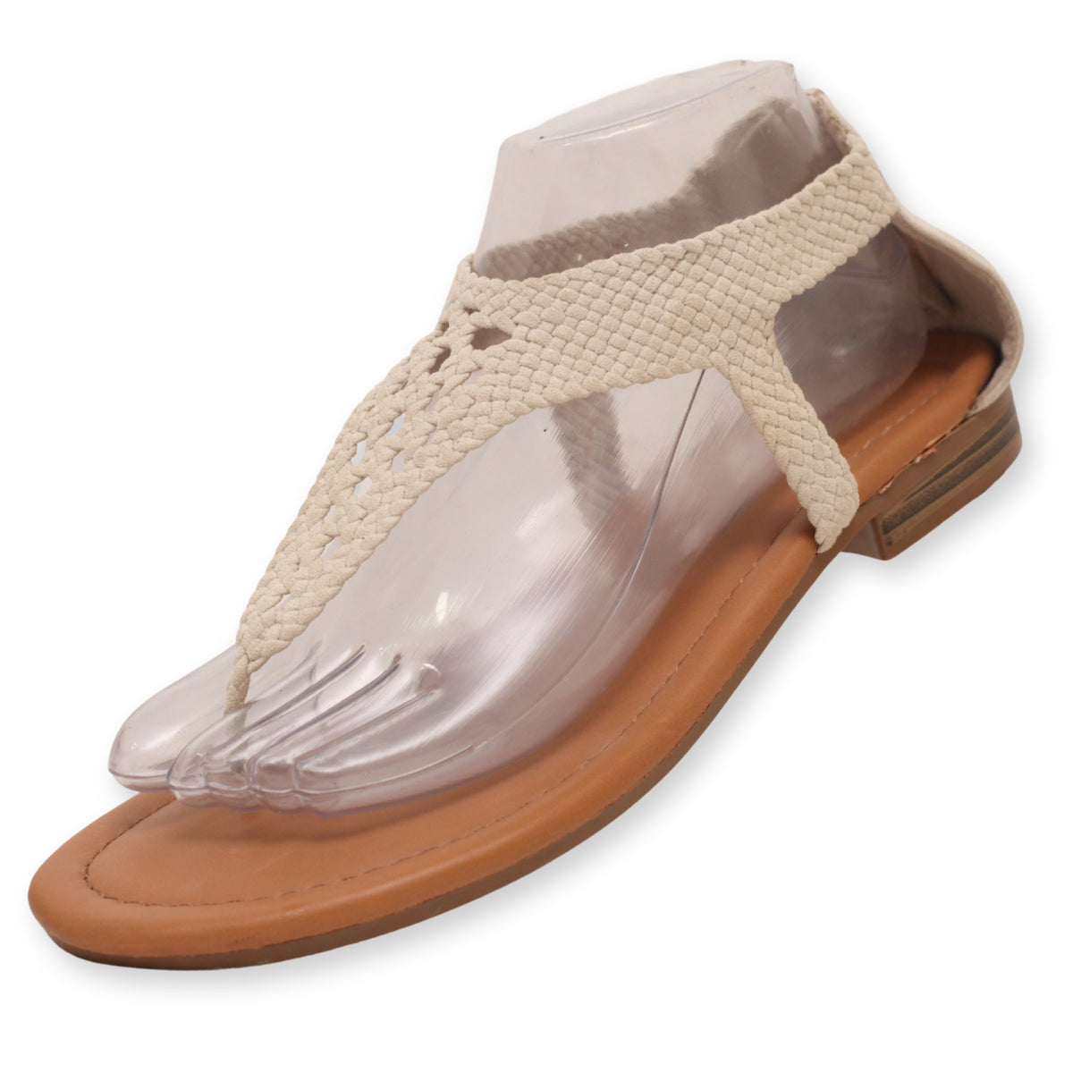 Maurices braided T-strap flat sandals