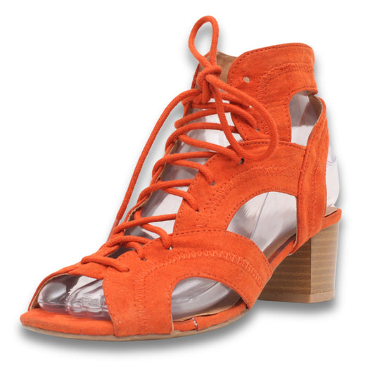 Qupid Lace-Up Sandal