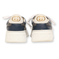 Gucci Blue GG Canvas Leather