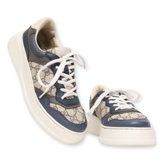 Gucci Blue GG Canvas Leather