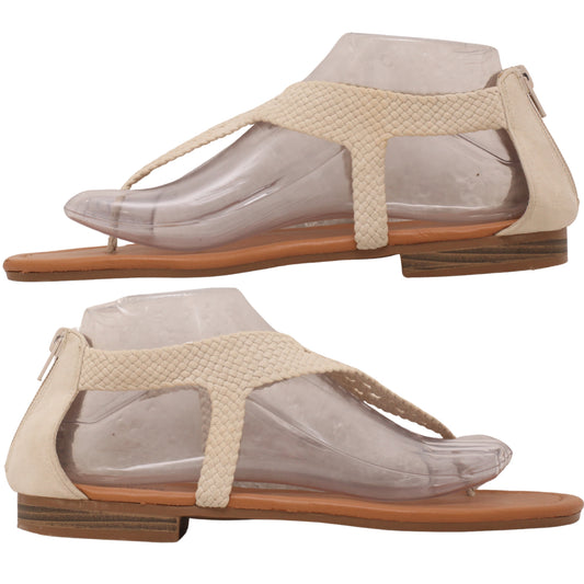 Maurices braided T-strap flat sandals