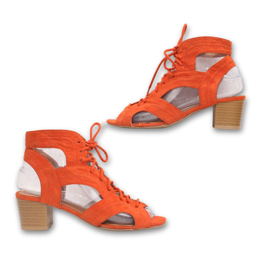 Qupid Lace-Up Sandal