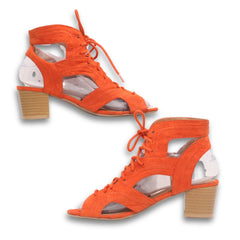 Qupid Lace-Up Sandal