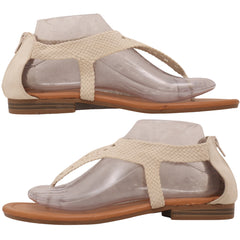 Maurices braided T-strap flat sandals