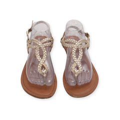 T Strap festive Flats