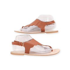 stylish Ankle Strap Flats By "LC"