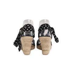 "Montego bay Club" Doted Print Wedge Heels