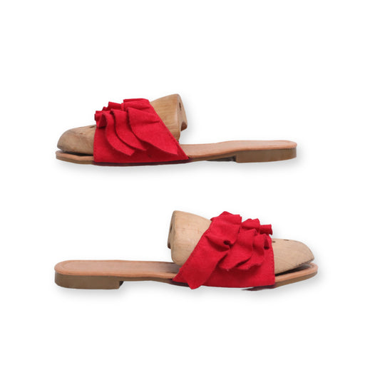 "Jolly Mix" Slid Strap Flats