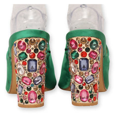Madrag Colorful Rhinestone Crystal Heel