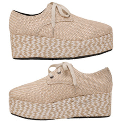 Platform Lace Up Wedge Sneaker