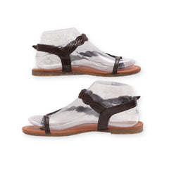 Braided Ankle Strap Sandals