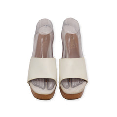 "Rouge Helium" Slid Block Heels
