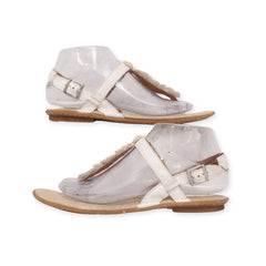 Flower T Strap Flats By "b.o.c"