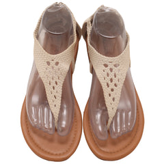 Maurices braided T-strap flat sandals