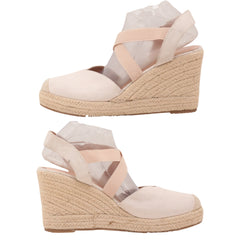 Cross Strap Wedge Sandal