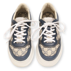 Gucci Blue GG Canvas Leather