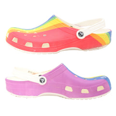 Crocs Classic Rainbow Stripe Clog