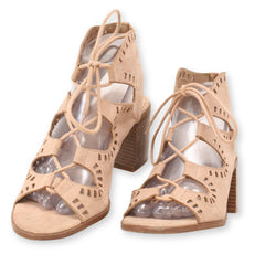 MOSSIMO SUPPLY CO LaceUp Gladiator Block Heels