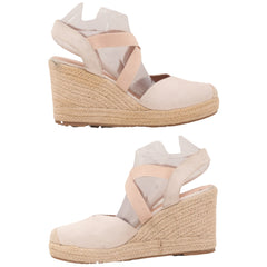 Cross Strap Wedge Sandal