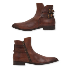 Leonardo Principi Double-Buckle Strap Boots