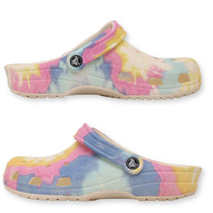 Crocs Classic Tie-Dye Graphic Clogs