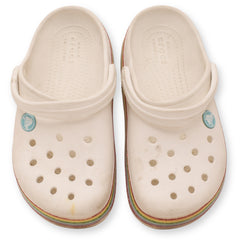 Crocs Kids' Crocband Rainbow Glitter Clogs