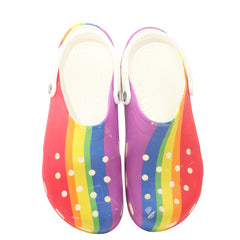 Crocs Classic Rainbow Stripe Clog