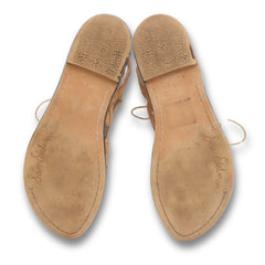 "Sam Edelman" Strappy Laceup Flats