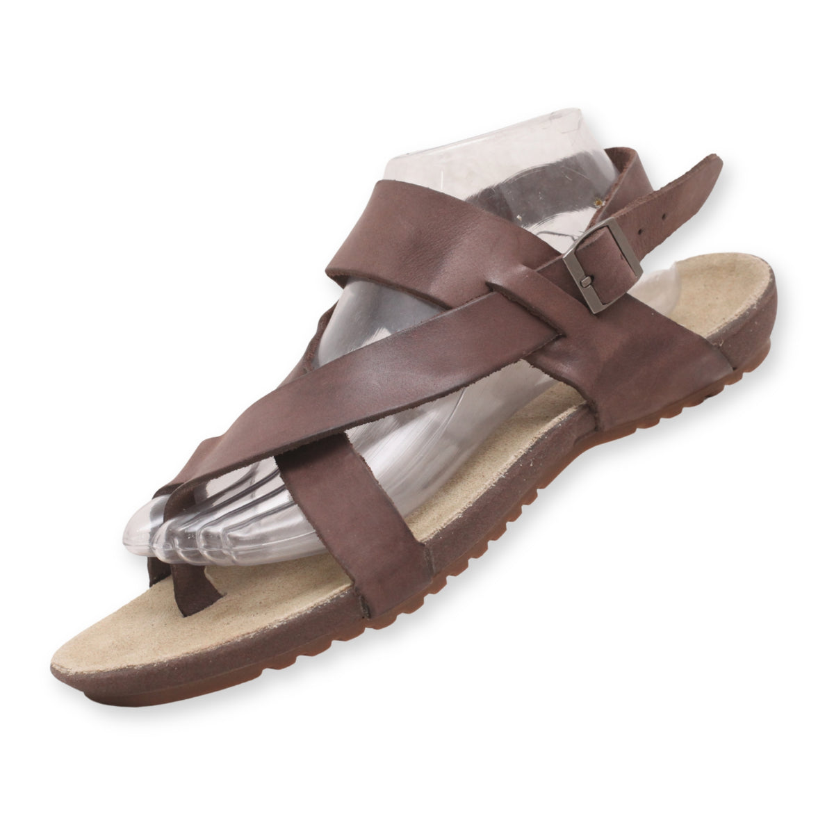 Harssidanzar Leather Ring-Toe Men's Sandal