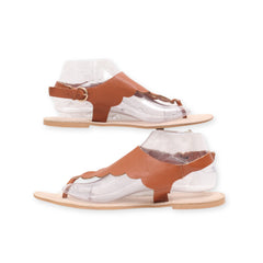 stylish Ankle Strap Flats By "LC"