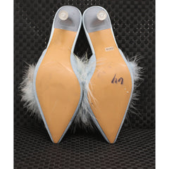 Pujingxy Furry Pointed Low Heels