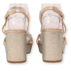 9.ON XIW Strappy Block Heels Sandals