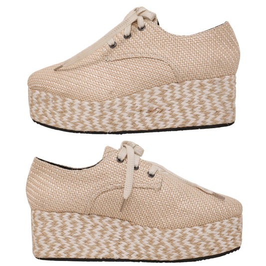 Platform Lace Up Wedge Sneaker