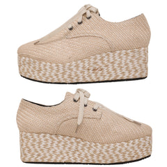 Platform Lace Up Wedge Sneaker