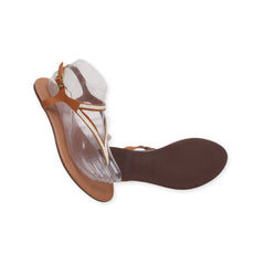 "Satinato" T Strap Flats