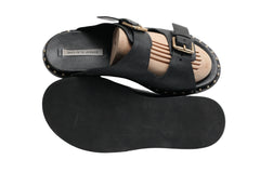 Leather Sandal By "Saks Fifth Avenue"
