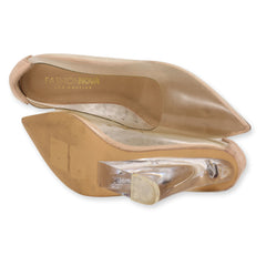 Fashion Nove Transparent Kitten Wedges