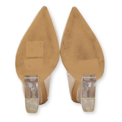 Fashion Nove Transparent Kitten Wedges