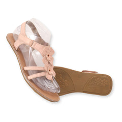 Rachel Shoes Flower T Strap Flat Sandals