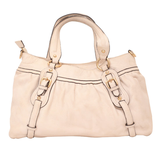 Prada Gathered Satchel Hand Bag