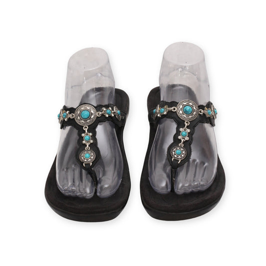 "Minnetonka" T Strap Sandals