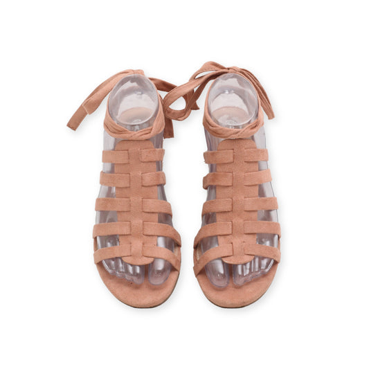 "Scoop" Gladiator Strappy Block Heels