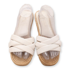 Zara Jute padded Strappy Slide Sandals