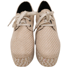 Platform Lace Up Wedge Sneaker