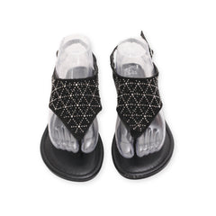 "Time And Tru" Flip Flop Flats