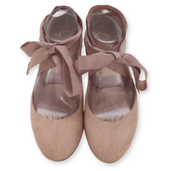 RANDA ribbon ankle ties ballet flats